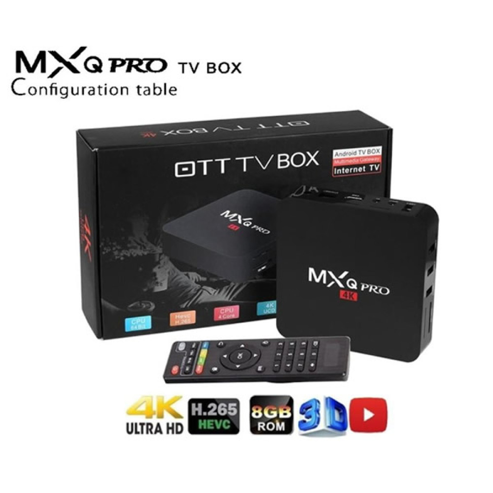 MXQ Pro K GB RAM GB ROM WiFi Android Streaming TV Box